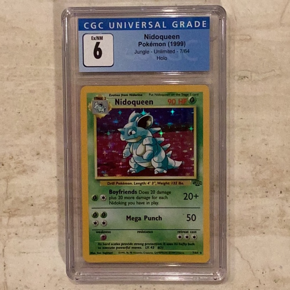 Nidoqueen 1999 Pokemon Holo 7/64 Jungle CGC 6 Graded Card - Picture 8 of 8